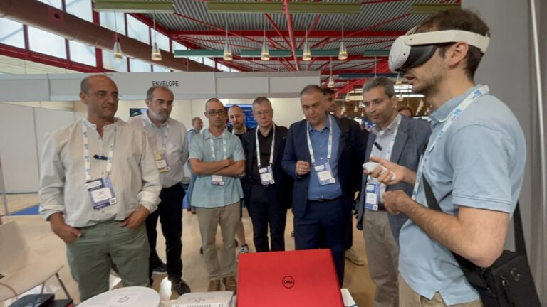 Project Officer visit at SAFE-6G booth